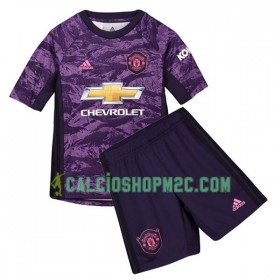 Manchester United Portiere Bambino Maglia Prima 2019/2020 Manica Corta (+ Pantaloncini)